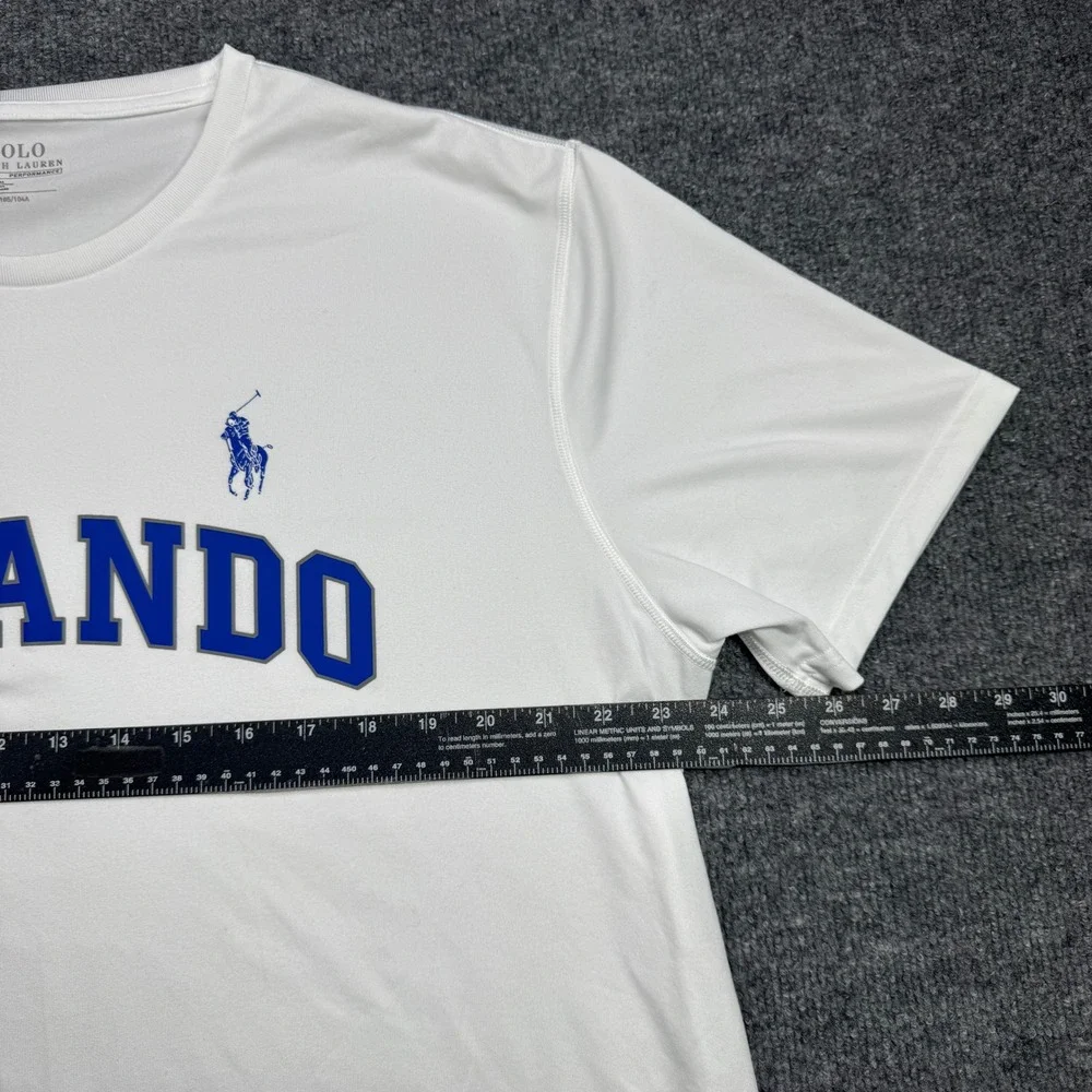 Polo Ralph Lauren‎ Performance Shirt Mens XL White Orlando Graphic Tee